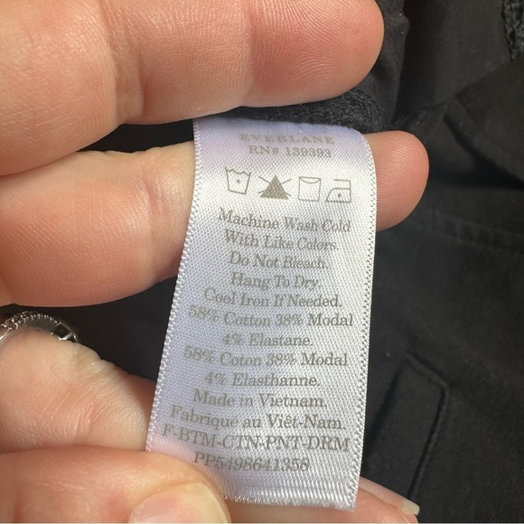 Everlane The Dream Pant Pintuck Pull On Pants Tapered Black Womens Small - Picture 7 of 11